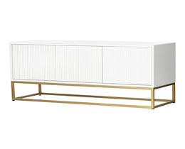 Commode met golvend wit