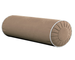 Rolkussen met plooien en bies