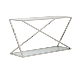 Consoletafel Vertigo zilver 120x40x80cm
