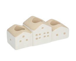 Świecznik Huizen 13x5x7cm wit