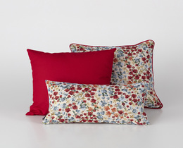 Zestaw poduszek salonu Red Popy Flower