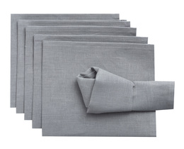Servettenset 6 stuks 42x42cm Linnen 159-10