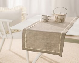 Tafelloper met kant 40x160 cm