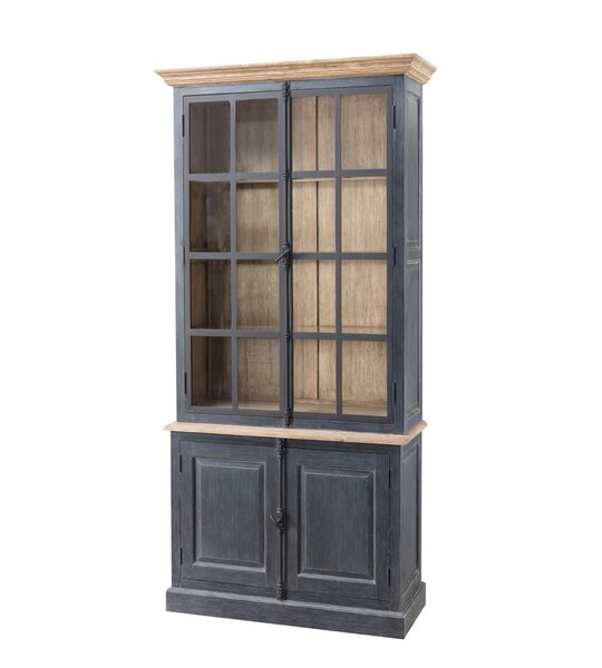 Sideboard Gordes 110x46x230 old black & natural