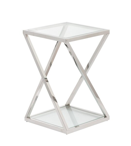 Side table Shiraz silver 40x40x56cm