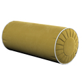 Bolster Cushion with Pleats and Piping