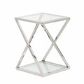 Side table Shiraz silver 40x40x56cm